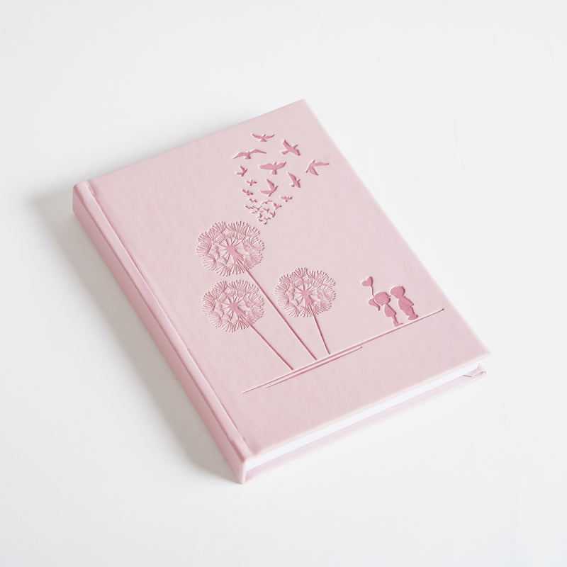 A5 Leather Hardcover Notebook – Sewn Binding with Cellophane Lamination