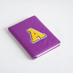 A5 Alphabet Notebook – Leather Cover Embroidered Design 3