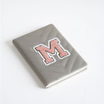 A5 Alphabet Notebook – Leather Cover Embroidered Design 4