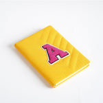 A5 Alphabet Notebook – Leather Cover Embroidered Design 9