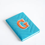 A5 Alphabet Notebook – Leather Cover Embroidered Design 10