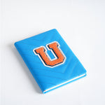 A5 Alphabet Notebook – Leather Cover Embroidered Design 12
